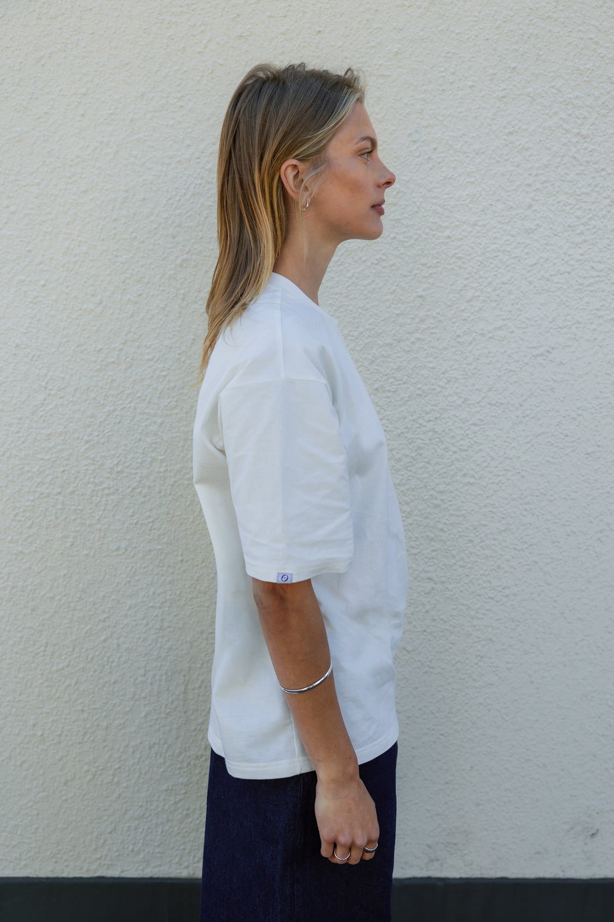 Pleated T-Shirt Off White-4
