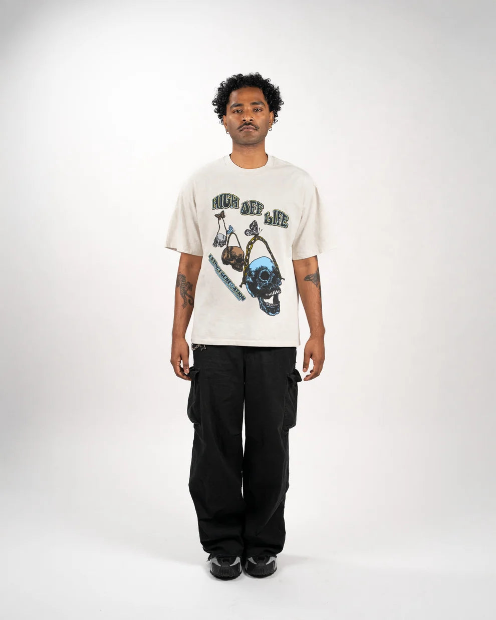 High Off Life Tee - Faded Bone