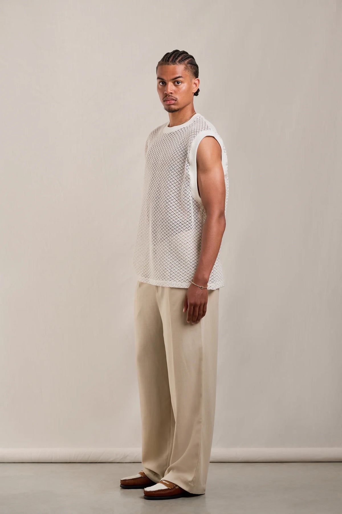 Crochet Tank Top – Ivory White