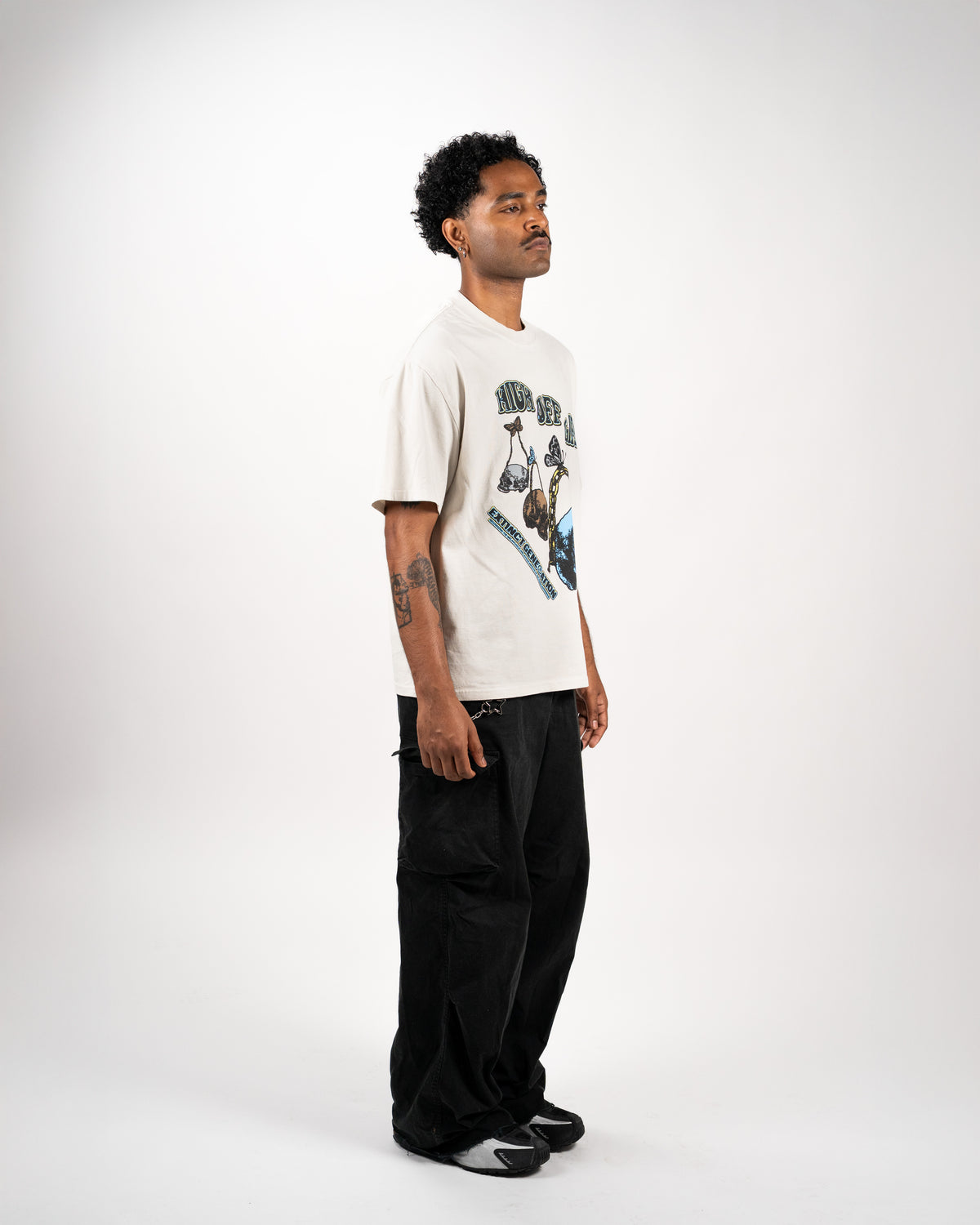 High Off Life Tee - Faded Bone-3