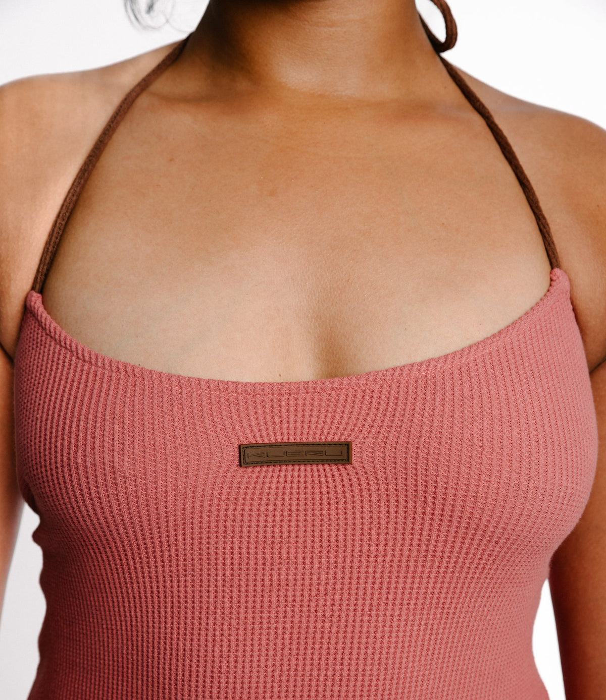 The Azalea Dress in Pink & Brown-3