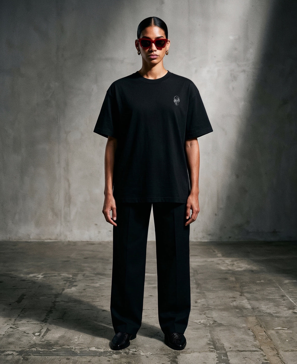 T-Shirt Essentials / Face 3D – Black
