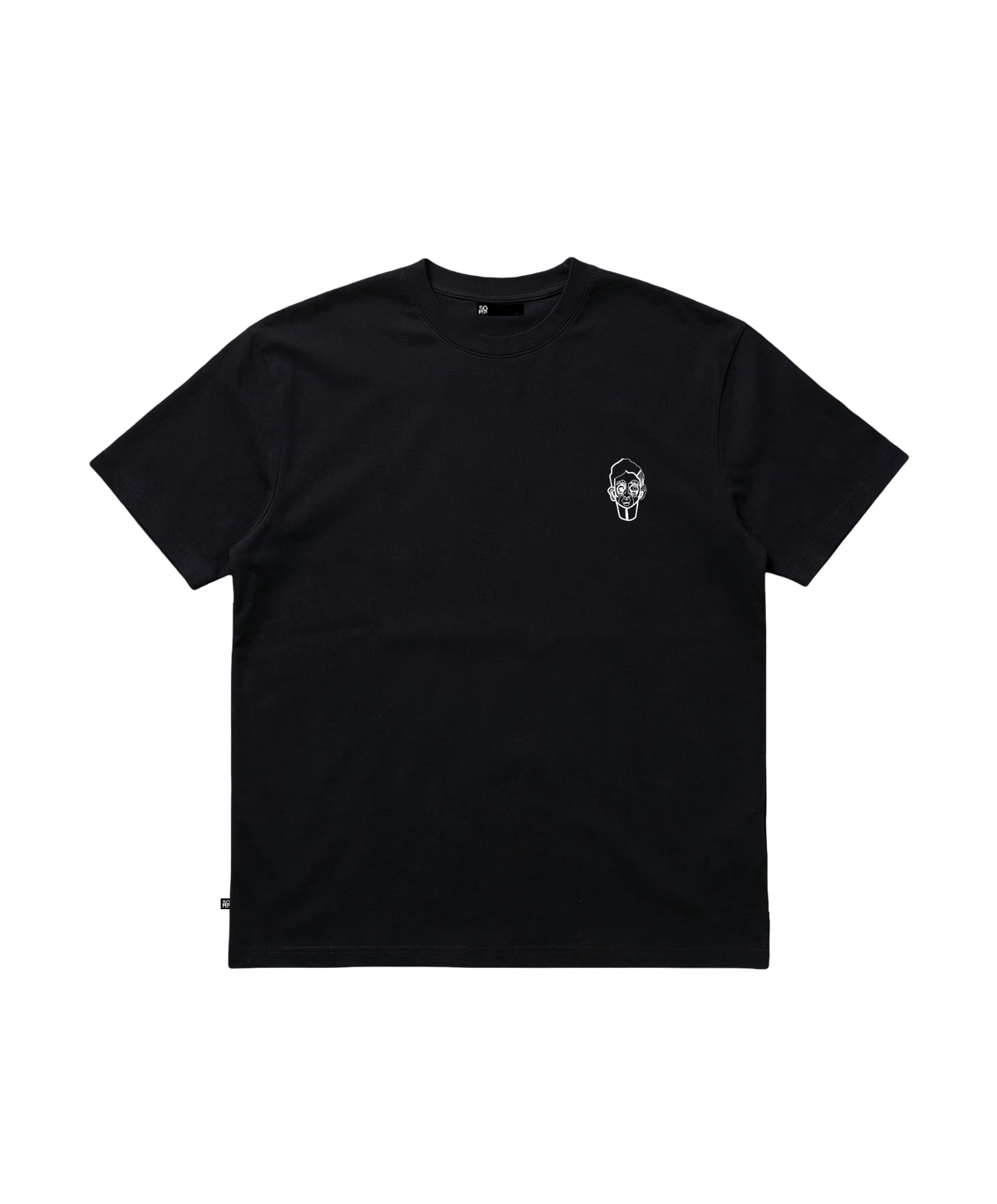 T-Shirt Essentials / Face 3D – Black-3