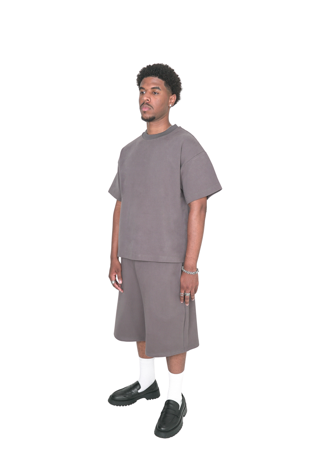 Concrete Calm Heavyweight Shorts-3