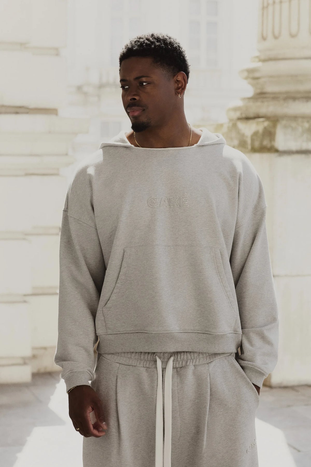 Relaxed Hoodie - Marl Grey
