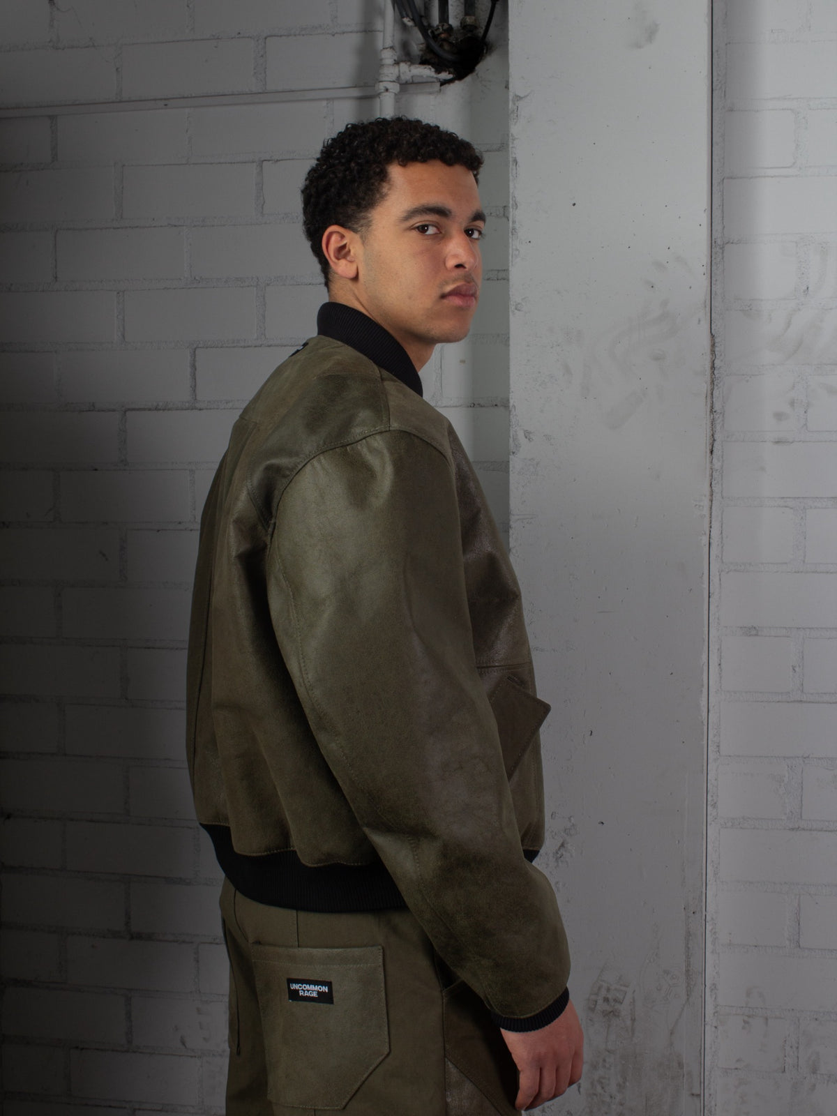 Leather Bomber Jacket-5