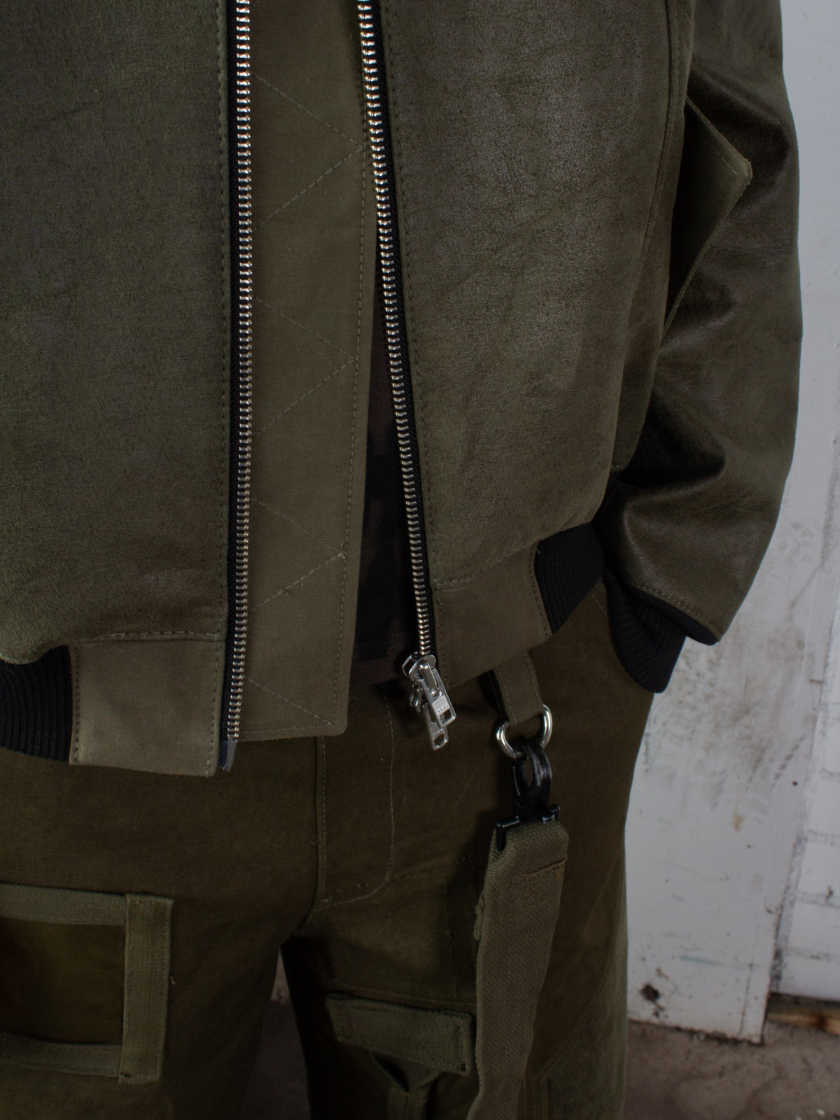 Leather Bomber Jacket-3