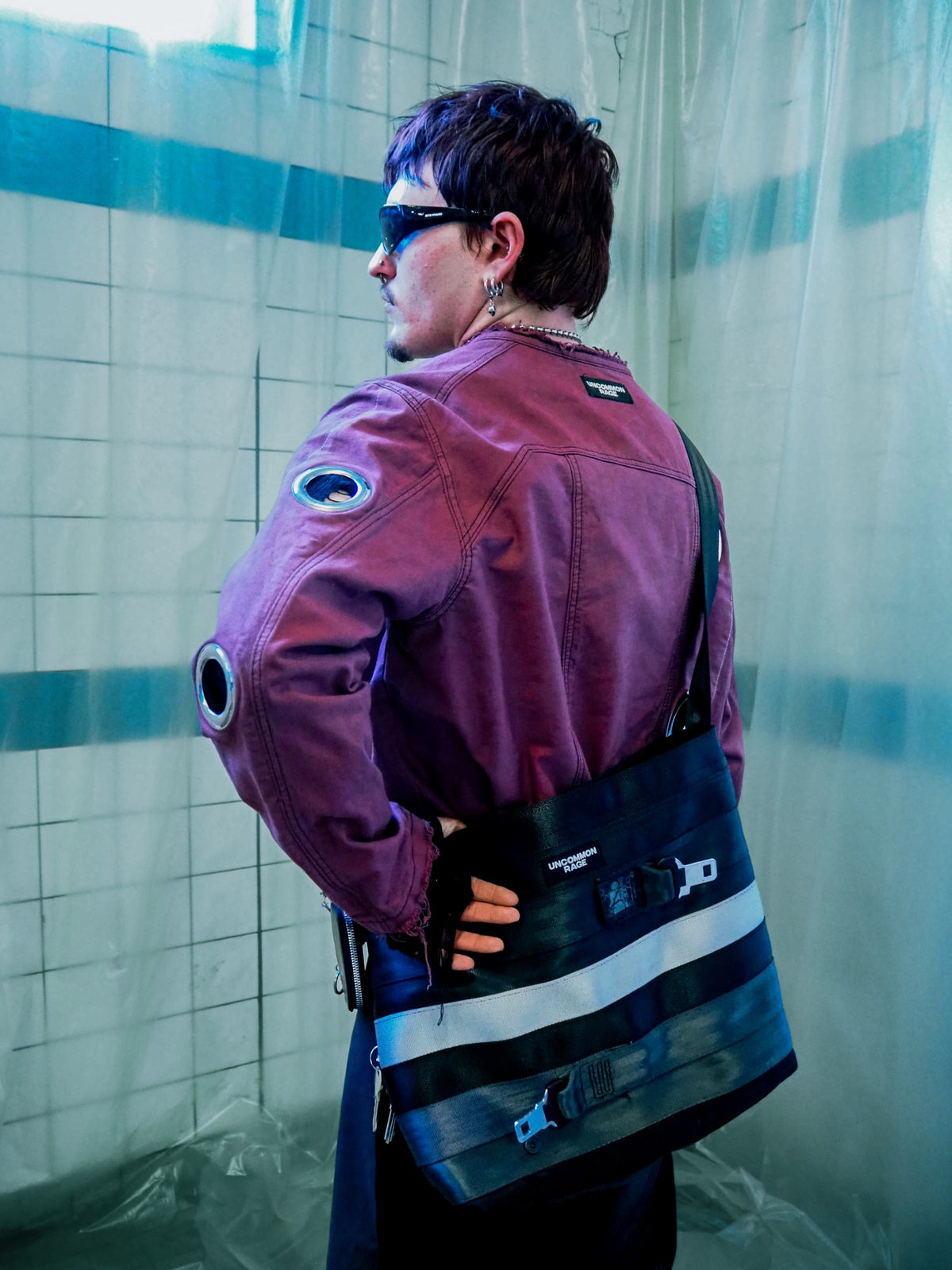 Eyelet Racer Jacket