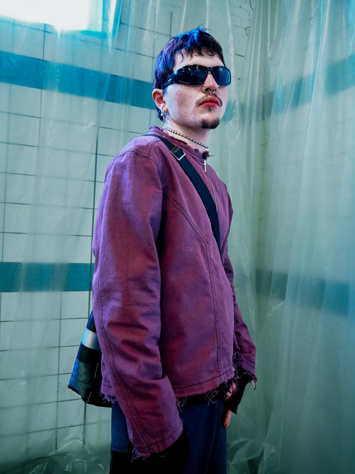 Eyelet Racer Jacket-5